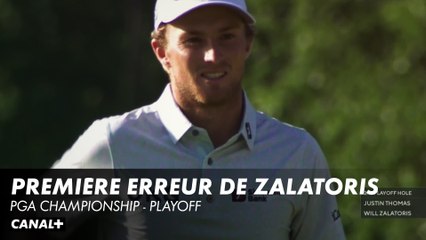 Première erreur de Zalatoris face à Thomas - Pga Championship playoff