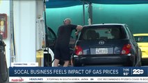 High gas prices in Los Angeles, businesses feel the impact