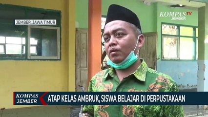 Download Video: Atap Kelas Ambruk, Siswa SMP Belajar di Perpustakaan