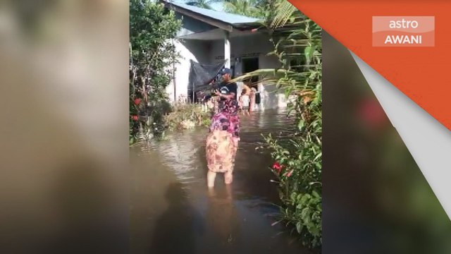 Ban Pecah | 30 rumah di Mukim Sungai Durian terjejas