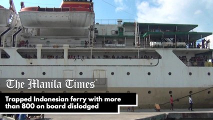 Trapped Indonesian ferry with more than 800 on board dislodged