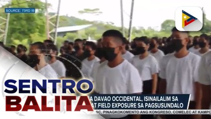 96 ROTC cadets sa Davao Occidental, isinailalim sa educational tour at field exposure sa pagsusundalo