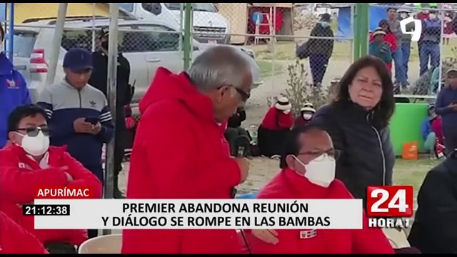 Las Bambas: Premier Torres abandona reunión con comuneros y se rompe el diálogo con el Gobierno