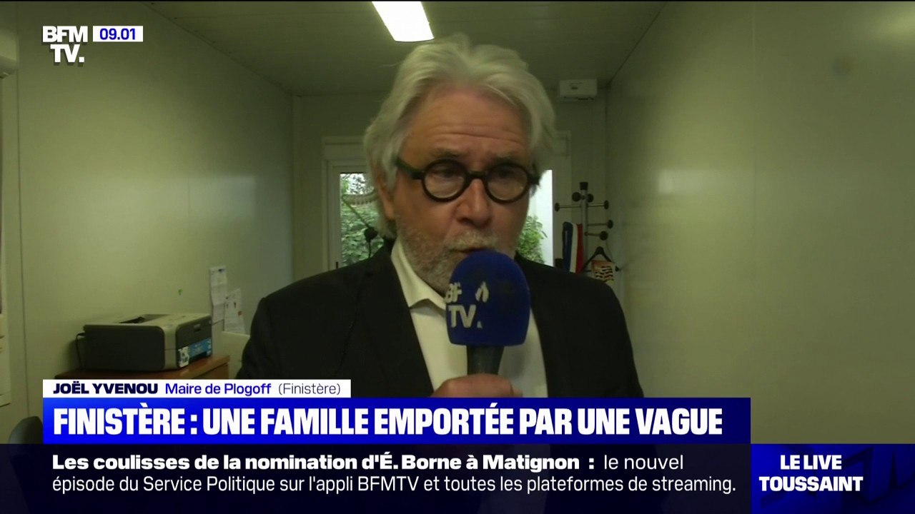 Famille emportée par une vague: le maire de Plogoff, dans le Finistère, demande "aux gens de faire attention sur le littoral"