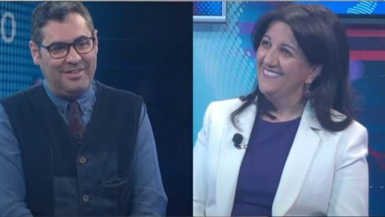 Pervin Buldan'dan Aynur Doğan'a şarkılı destek! Canlı yayında Doğan'ın "Dar Hejiroke" şarkısını söyleyerek iptal kararını protesto etti