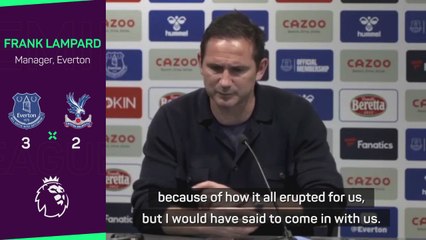 Lampard 'feels' for Vieira but doesn't want pitch invasions banned