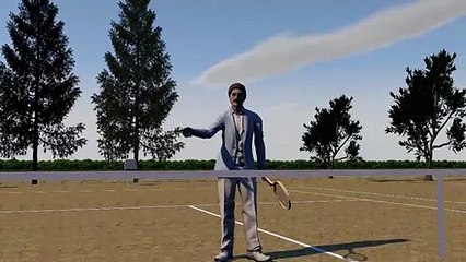 La terre battue d'un court de tennis