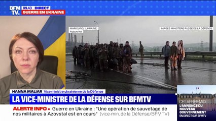 La vice-ministre ukrainienne de la Défense annonce qu'une "opération de sauvetage des militaires d'Azovstal est en cours"