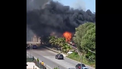 Incendio cimitero Vena a Vibo