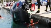 Cagliari - Auto finisce nelle acque del porto (20.05.22)
