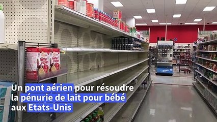 Pénurie de lait pour bébé aux Etats-Unis: Biden instaure un pont aérien