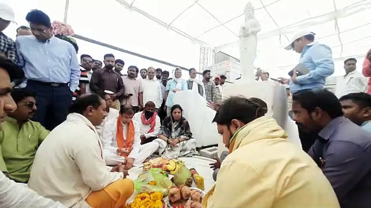video: चंबल रिवर फ्रंट पर स्थापित होगी चंबल माता की प्रतिमा, चरण पादुका की हुई पूजा अर्चना