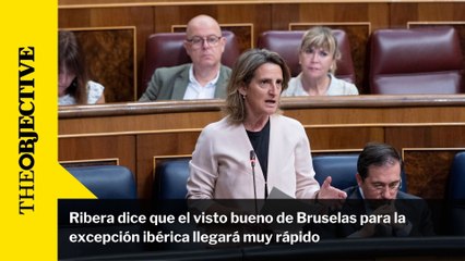 Ribera dice que el visto bueno de Bruselas para la excepción ibérica llegará muy rápido
