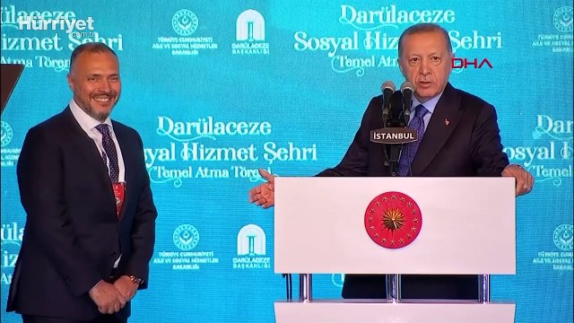 Cumhurbaşkanı Erdoğan, Darülaceze Sosyal Hizmet Şehri temel atma töreninde konuştu