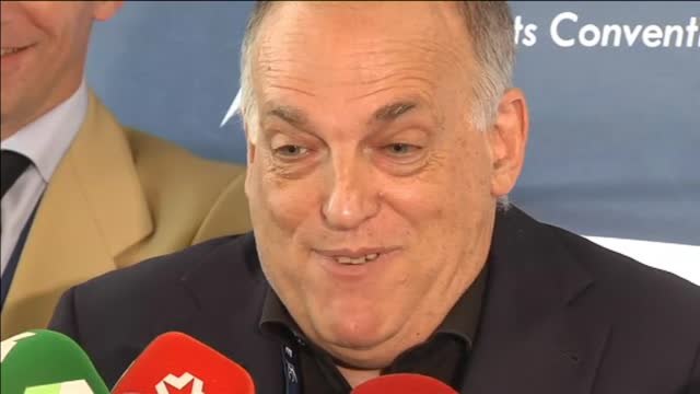 Tebas: No puede ser que un equipo que ha perdido 300 millones le quite Mbappé al Real Madrid
