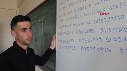 Pi sayısının 3 bin 600 basamağını ezbere okudu