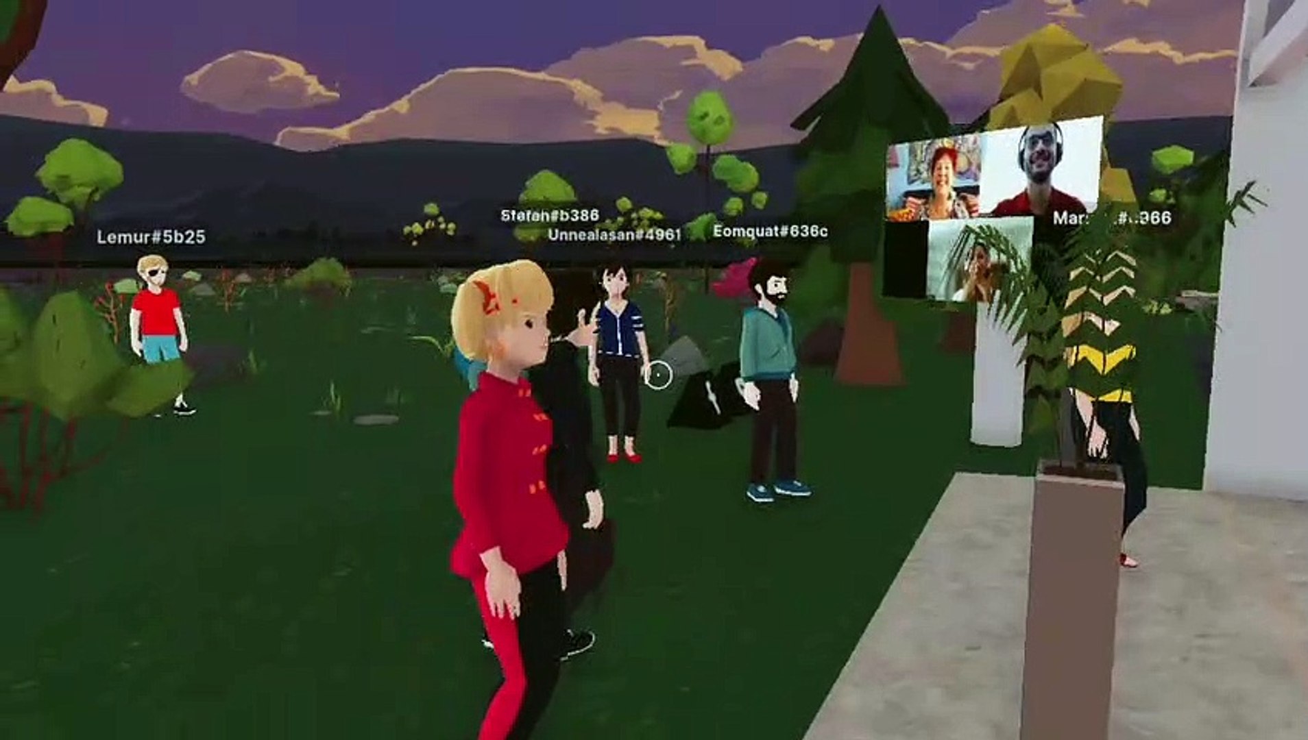 Metaverse wedding ceremony and party