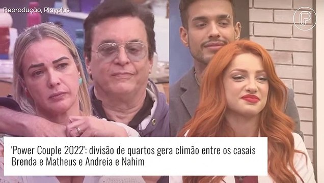 'Power Couple Brasil 6': divisão de quartos gera climão com Brenda, Matheus, Andreia e Nahim. Veja!