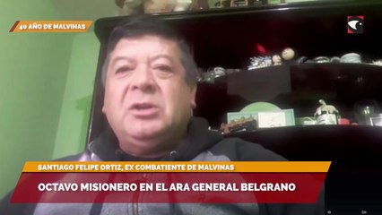 Octavo misionero en el ARA General Belgrano