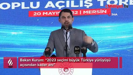 Bakan Kurum: "2023 seçimi büyük Türkiye yürüyüşü açısından kader anı"