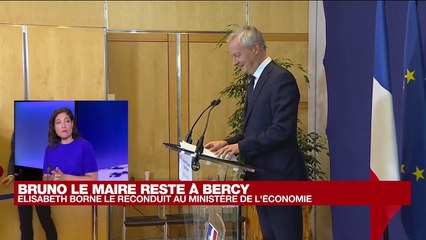 Gouvernement d'Elisabeth Borne : Bruno Le Maire reste au ministère de l'Economie