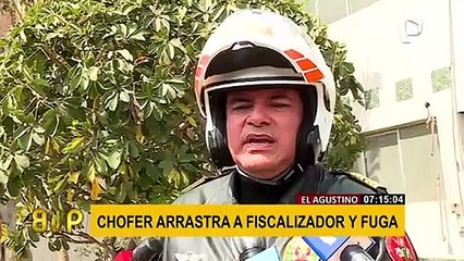 El Agustino: conductor atropella a trabajador de Sutran cuando intentaba fugarse