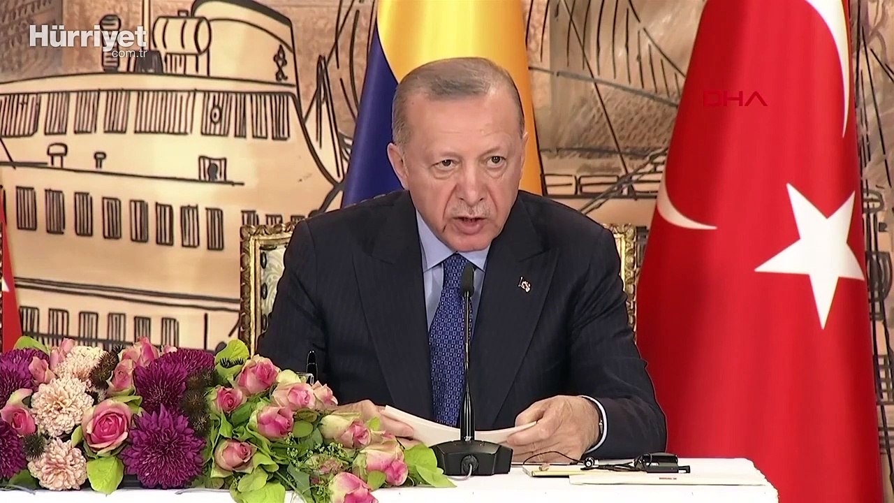 Cumhurbaşkanı Erdoğan, Kolombiya Devlet Başkanı Duque ile ortak basın toplantısına katıldı
