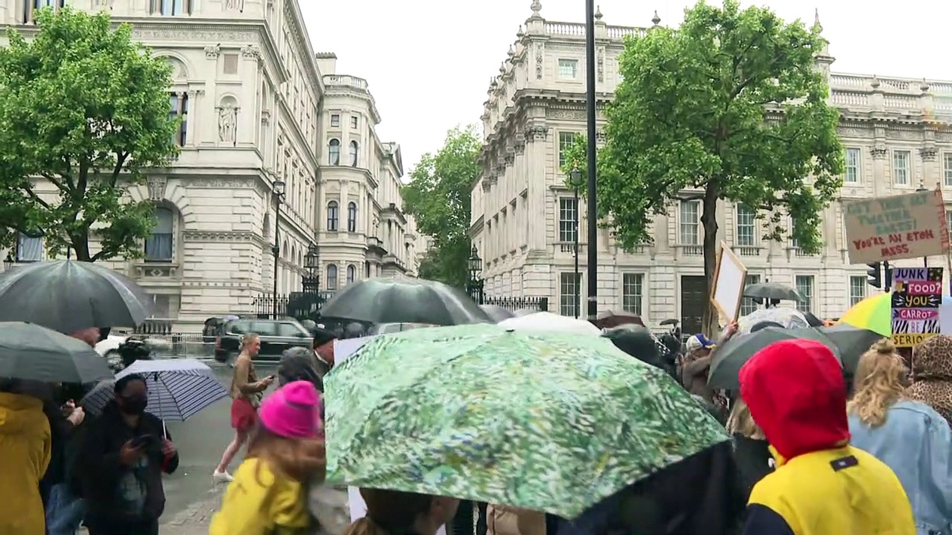 Jamie Oliver stages obesity protest outside Downing Street - video  Dailymotion
