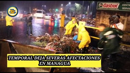 Lluvia deja afectaciones en Managua