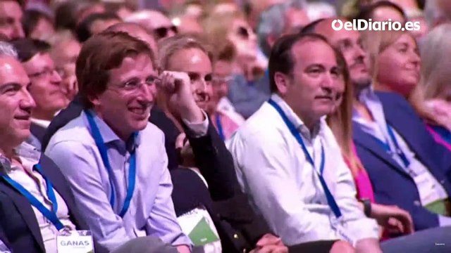 Ayuso mima a Almeida en el congreso de su entronización: “A pesar de los momentos difíciles hemos trabajado con coordinación”