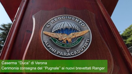 Cerimonia per la consegna del "Pugnale" ai nuovi brevettati Ranger