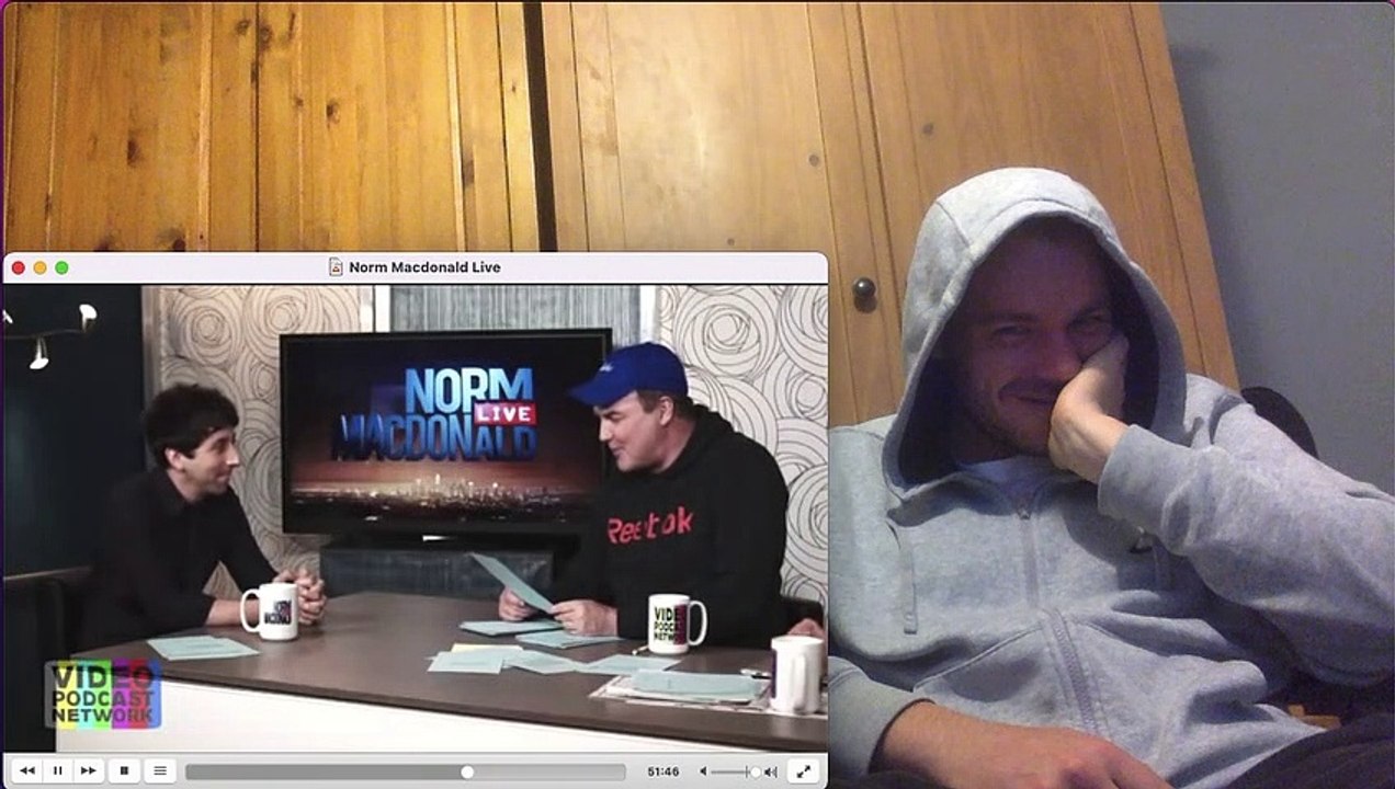 Norm Macdonald Live - Episode 8 - Simon Helberg (Reaction) Part 4