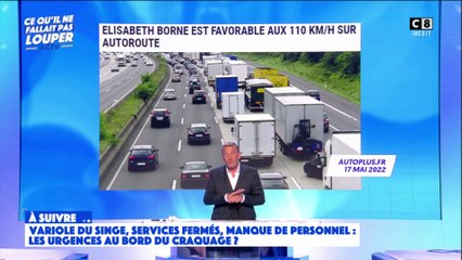 Elisabeth Borne favorable au 110 km/h sur les autoroutes en France