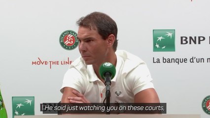 Nadal jokes that he's 'no longer the best'