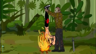 Jason Voorhees vs Freddy Krueger - drawing cartoons 2