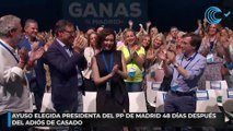 Ayuso elegida presidenta del PP de Madrid 48 días después del adiós de Casado
