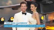 Shaun White and Nina Dobrev Make Their Red Carpet Debut on the Tarmac at Top Gun London Premiere