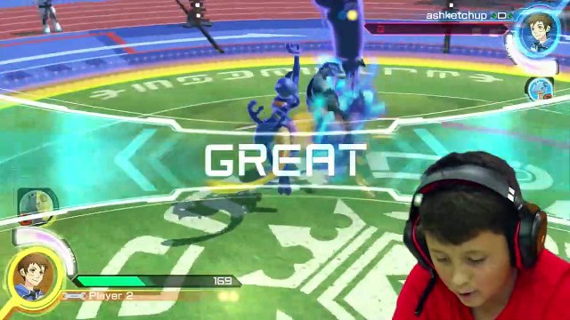 FGTEEV KIDS POKEMON BATTLE w_ SHADOW MEWTWO, CHARIZARD & More (Pokken Tournament Gameplay)