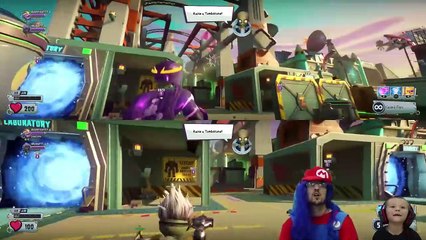 FGTEEV Mario & Chase play GRAVEYARD OPS w_ GIGA Torchwood & Super Bean (PVZ Garden Warfare 2 #6)
