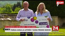 Reino Unido: Pareja gana 230 millones de dólares en la lotería