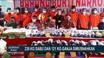 238 Kg Sabu dan 121 Kg Ganja Dimusnahkan Polisi di RSPAD Gatot Soebroto Jakarta