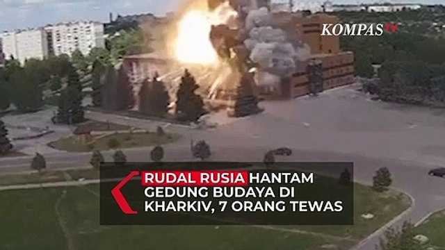 Rudal Rusia Hantam Gedung Budaya di Kharkiv, 7 Orang Tewas