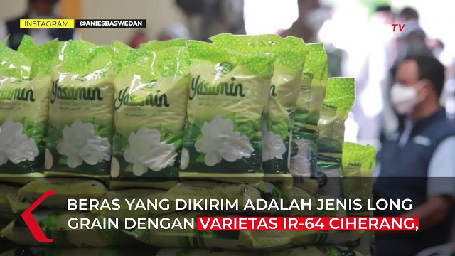 Potret Anies Baswedan Lepas Ekspor 19 Ton Beras ke Arab Saudi