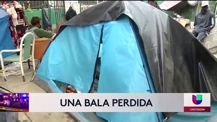 Una mujer migrante, procedente del sur de México, fue herida por una bala perdida.