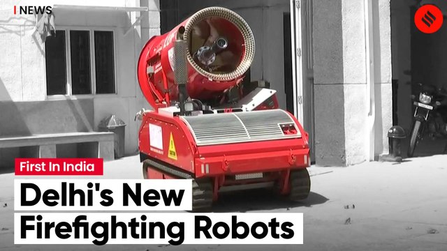 First time in India : Delhi govt introduces hi-tech robots to firefight
