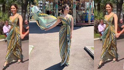 Cannes 2022: Tamanaaah Bhatia का Handmade Embroidered  Saree Look Viral, Desginer ने कैसे बनाई