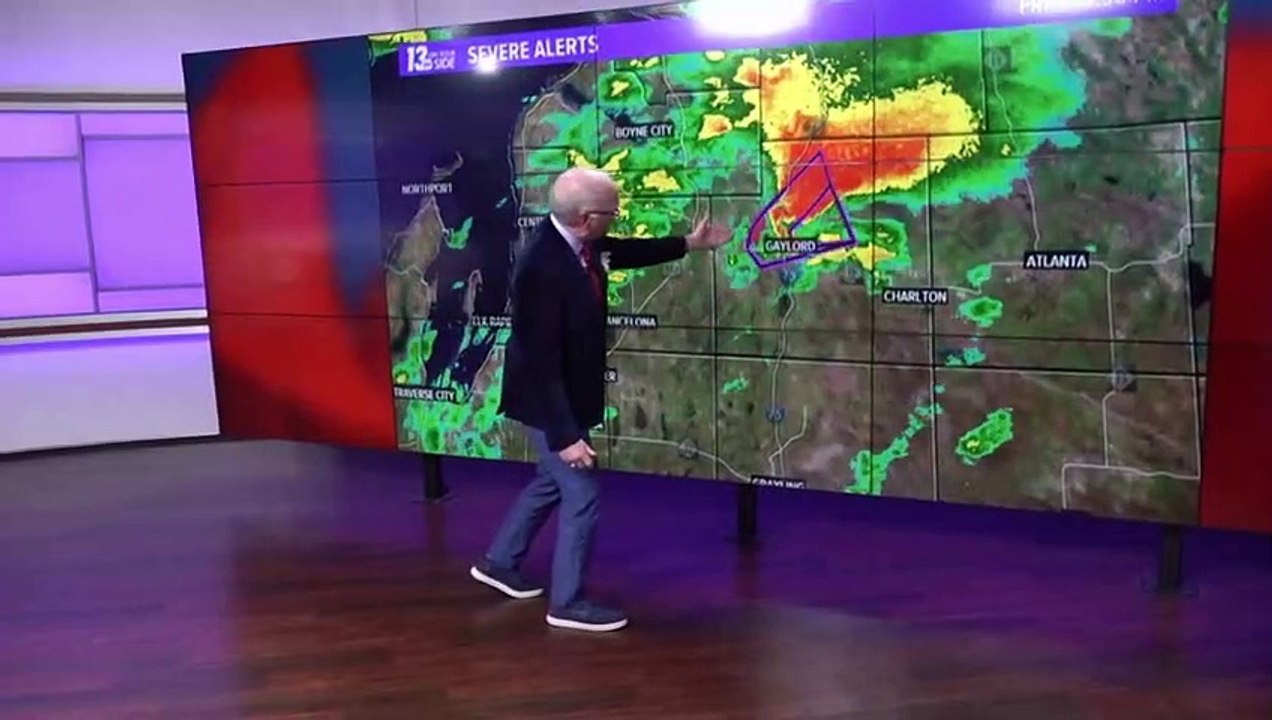 Tornado touches down in Gaylord, Michigan