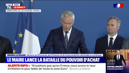 "Notre priorité sera la protection des français contre l'inflation", déclare Bruno Le Maire (BFMTV)