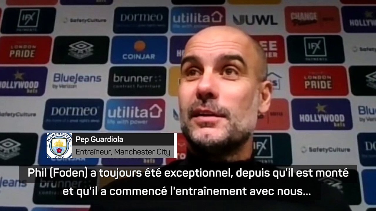 Pep Guardiola : "Phil Foden a toujours été exceptionnel"