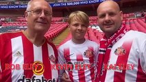 We speak to the first Sunderland fans inside the stadium at Wembley